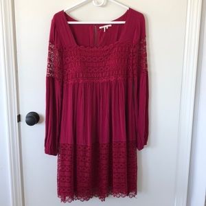 Crochet Long Sleeved Floreat Dress